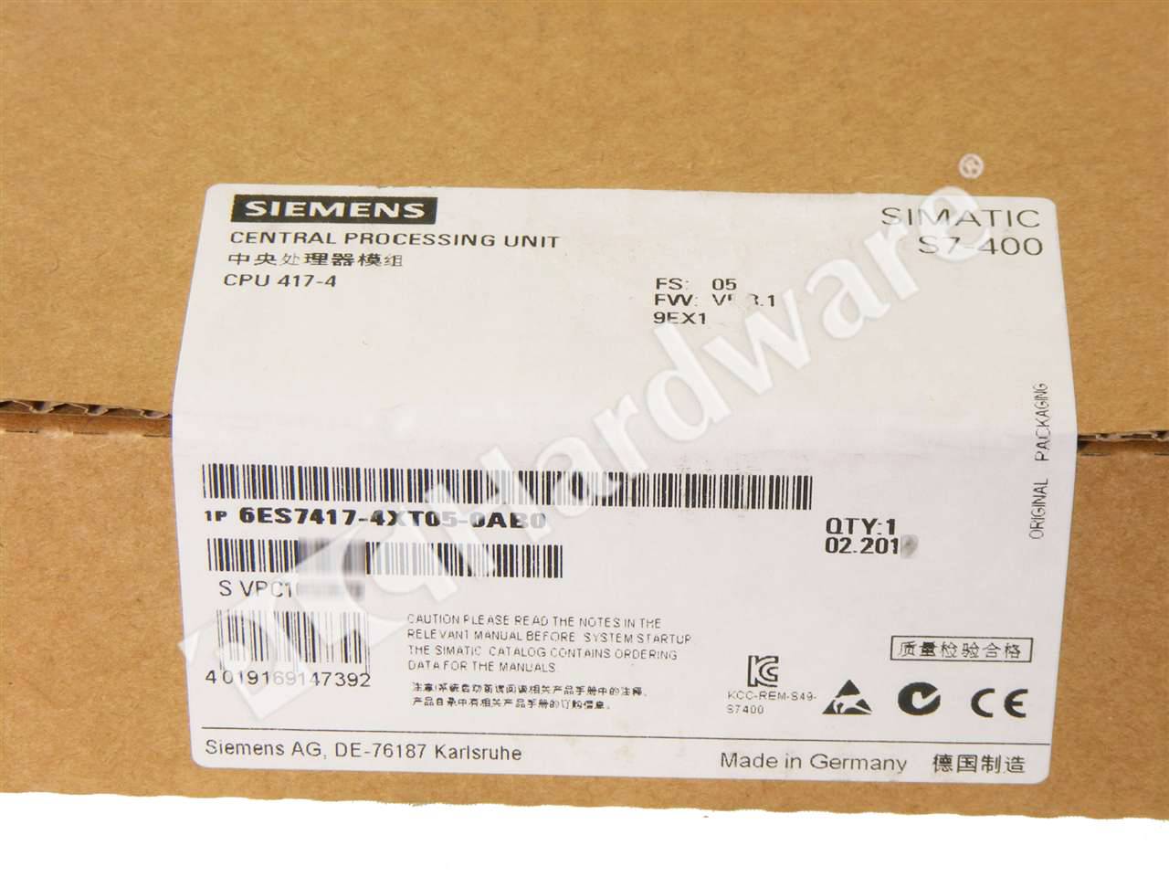 6ES7417-4XT05-0AB0 1