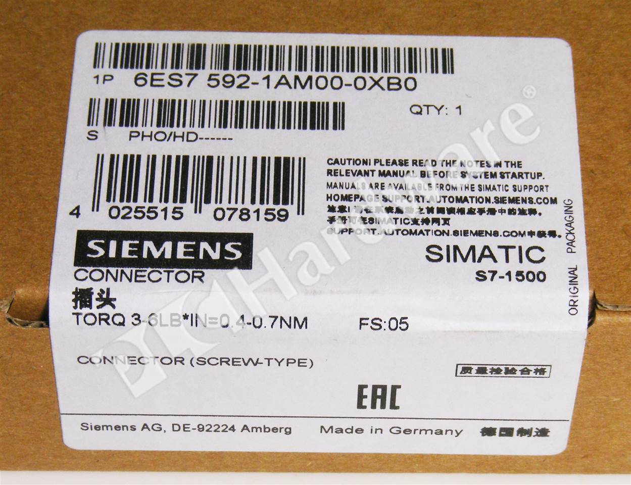 6ES7592-1AM00-0XB0 1