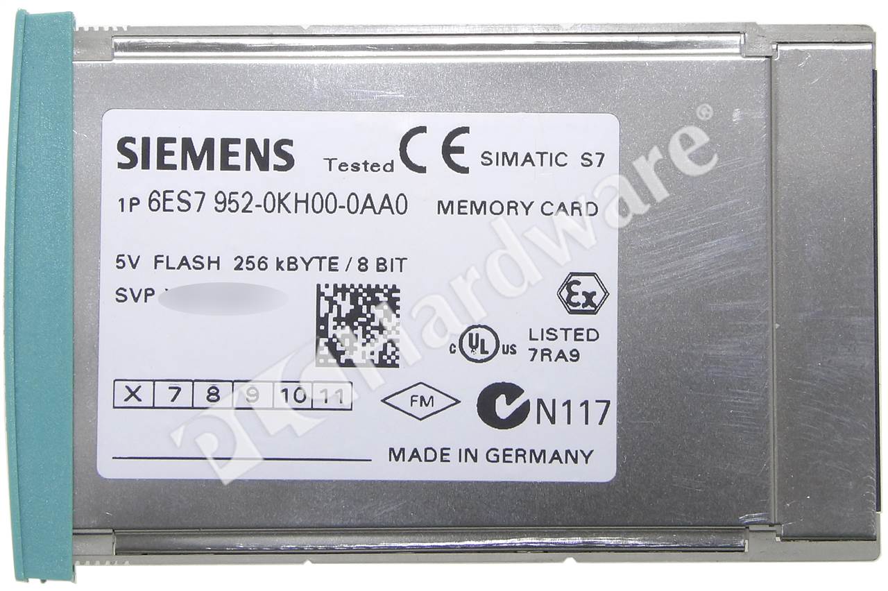 Siemens 6ES7 952-0KH00-0AA0 Simatic S7 Memory Card 256KB 
