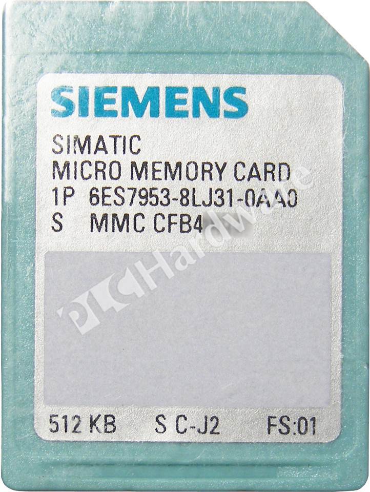 SIEMENS  512KB memory card S7-300 6ES7 953-8LJ31-0AA0 