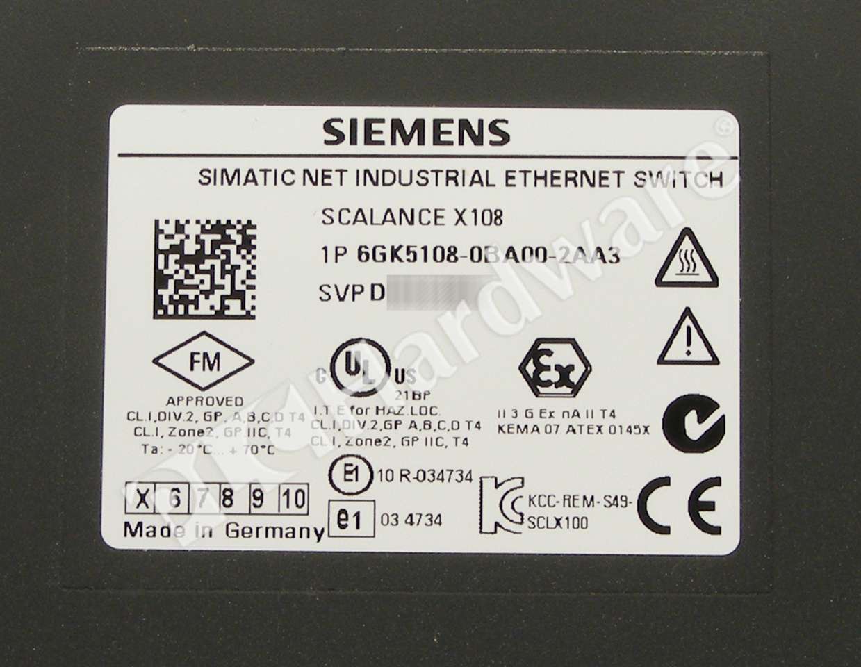 6GK5108-0BA00-2AA3 7