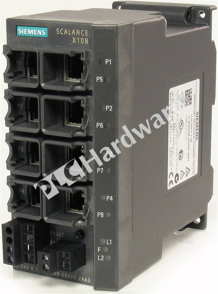Siemens scalance x108 6gk5108-0ba00-2aa3 SIMATIC net Ethernet Switch e:5 