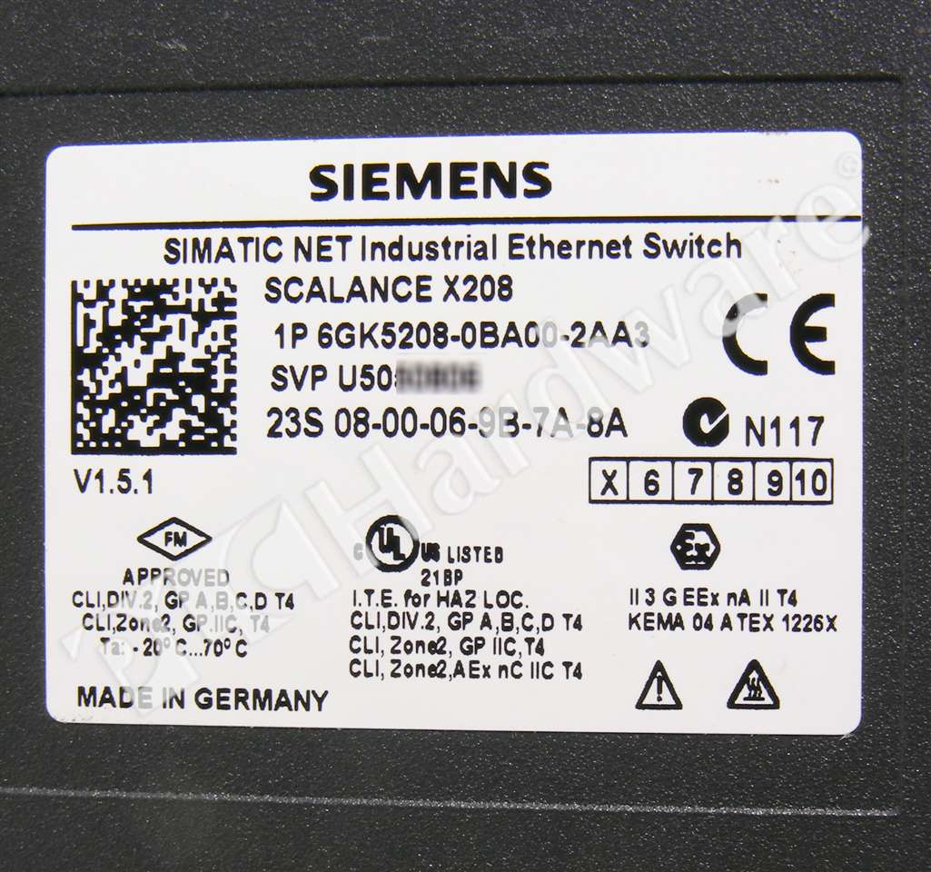 6GK5208-0BA00-2AA3 7