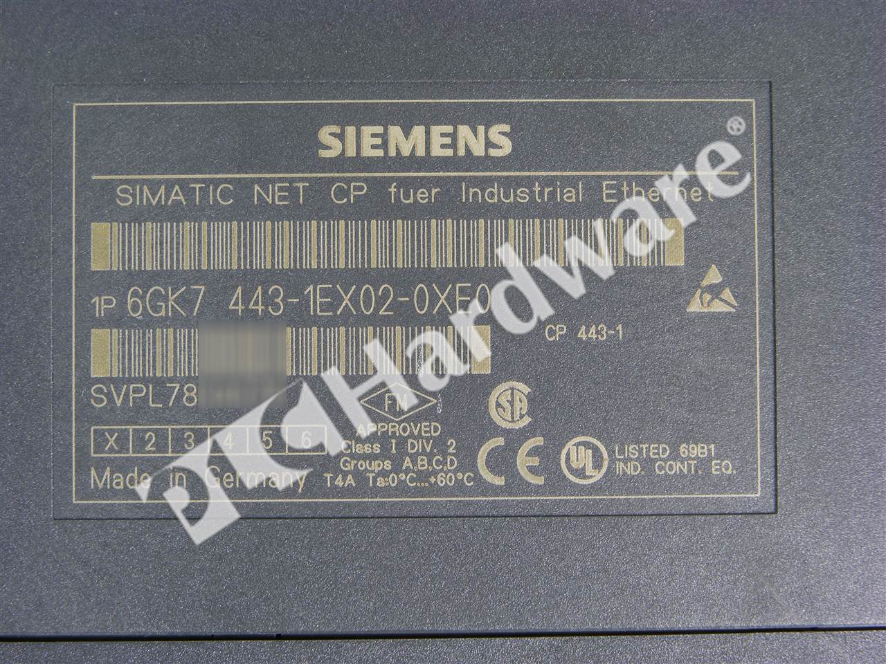 Plc Hardware Siemens 6gk7443 1ex02 0xe0 Simatic S7 400 Cp 443 1 Module