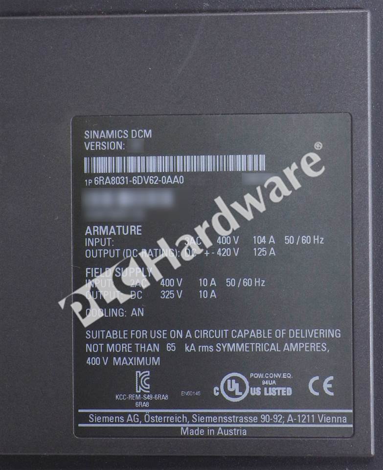6RA8031-6DV62-0AA0 6