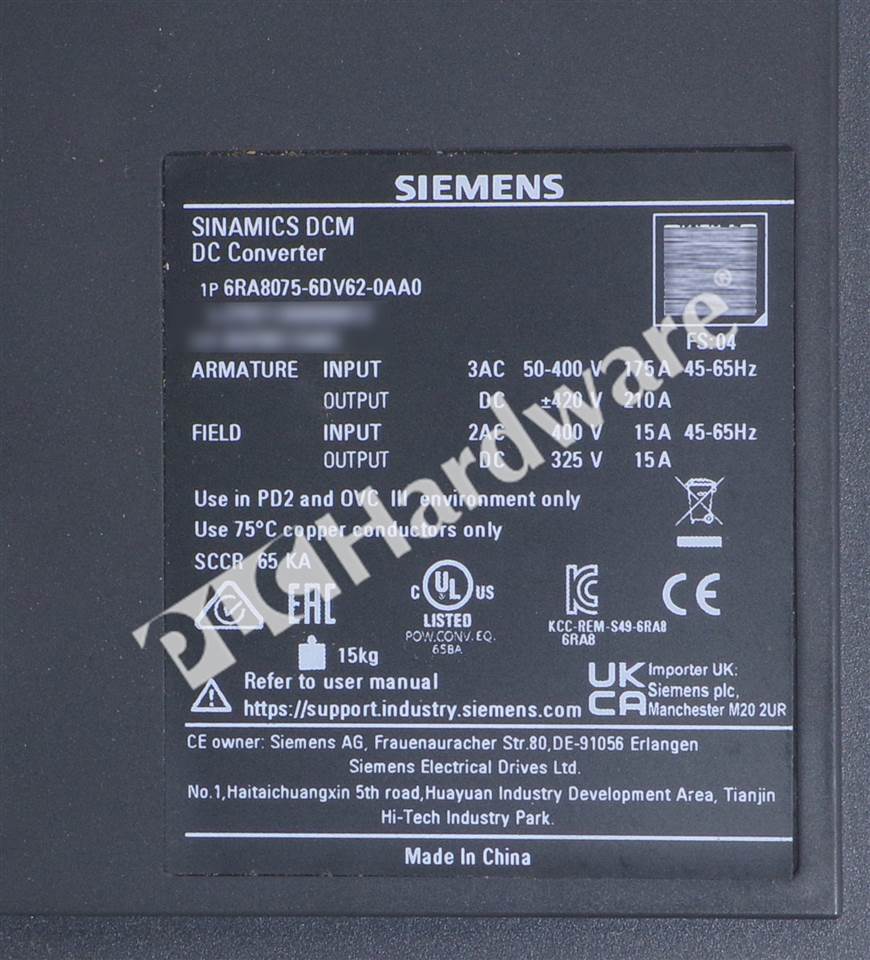 6RA8075-6DV62-0AA0 5