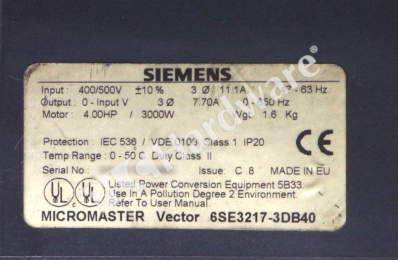 6SE3217-3DB40 8