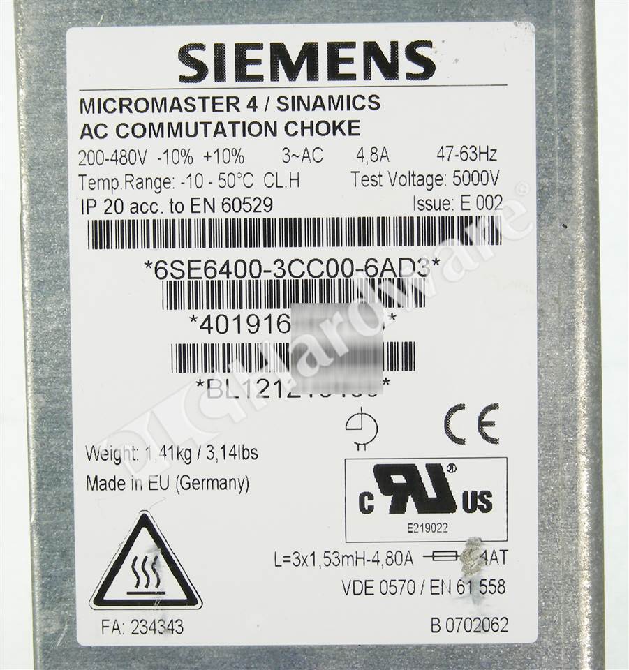 6SE6400-3CC00-6AD3 8