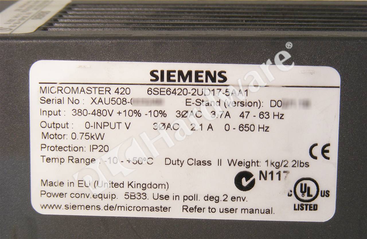 6SE6420-2UD17-5AA1 8