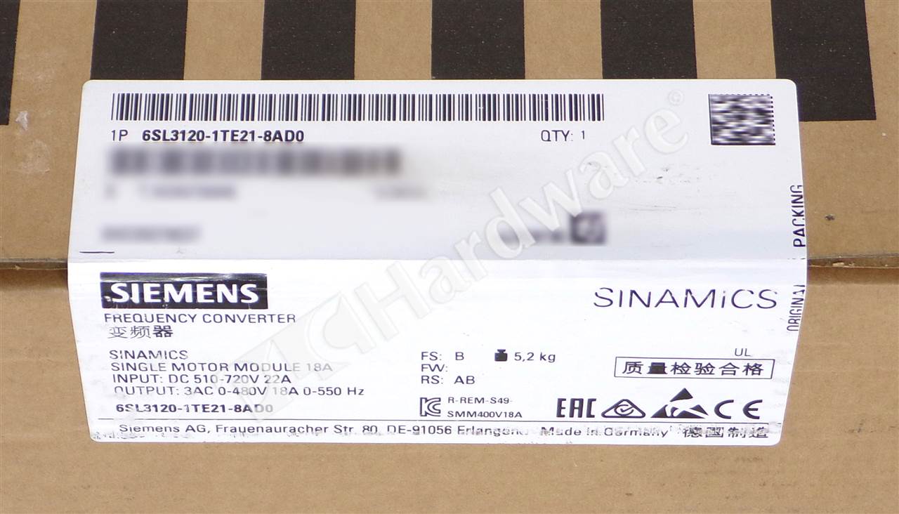 6SL3120-1TE21-8AD0 3