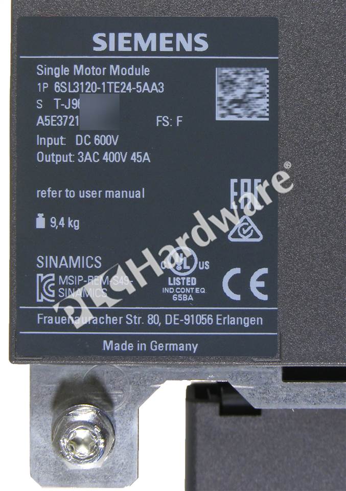 6SL3120-1TE24-5AA3 7