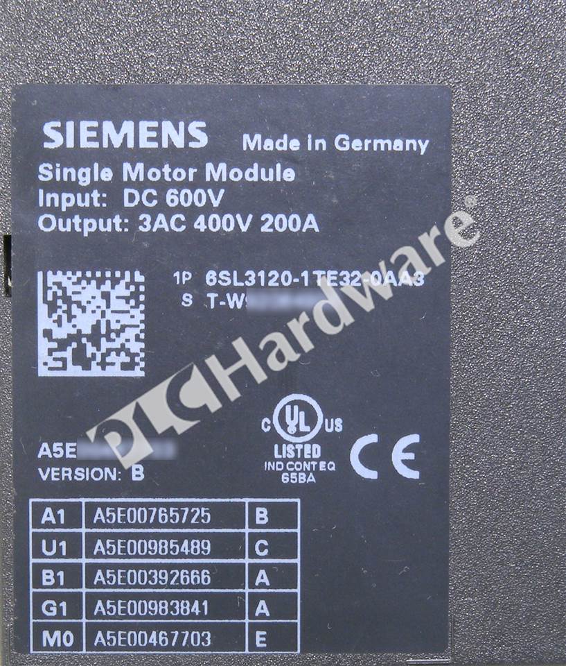 6SL3120-1TE32-0AA3 6