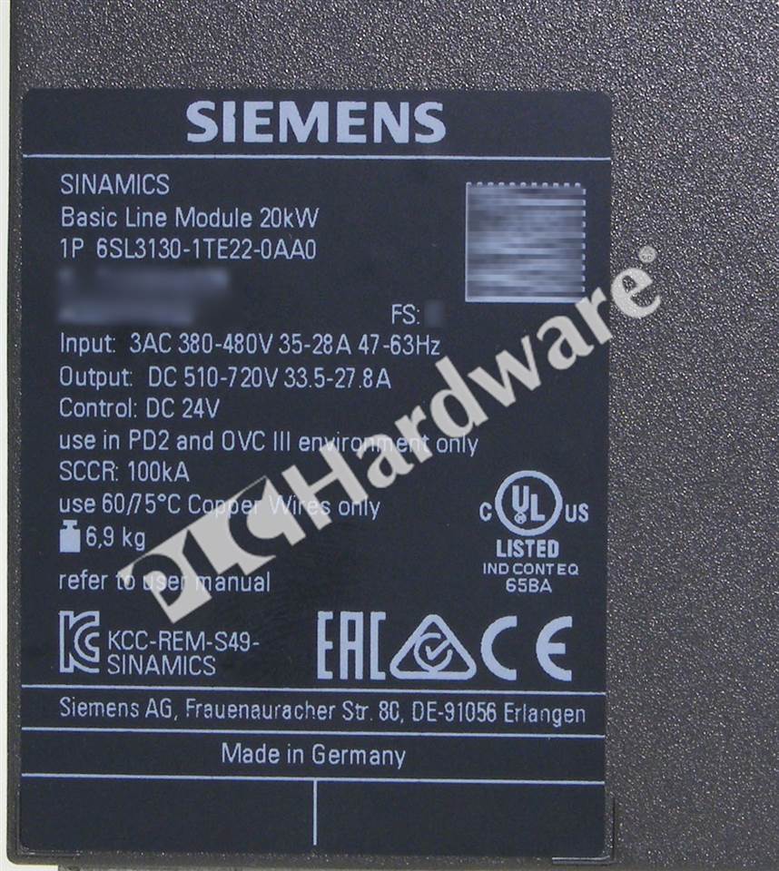 6SL3130-1TE22-0AA0 6