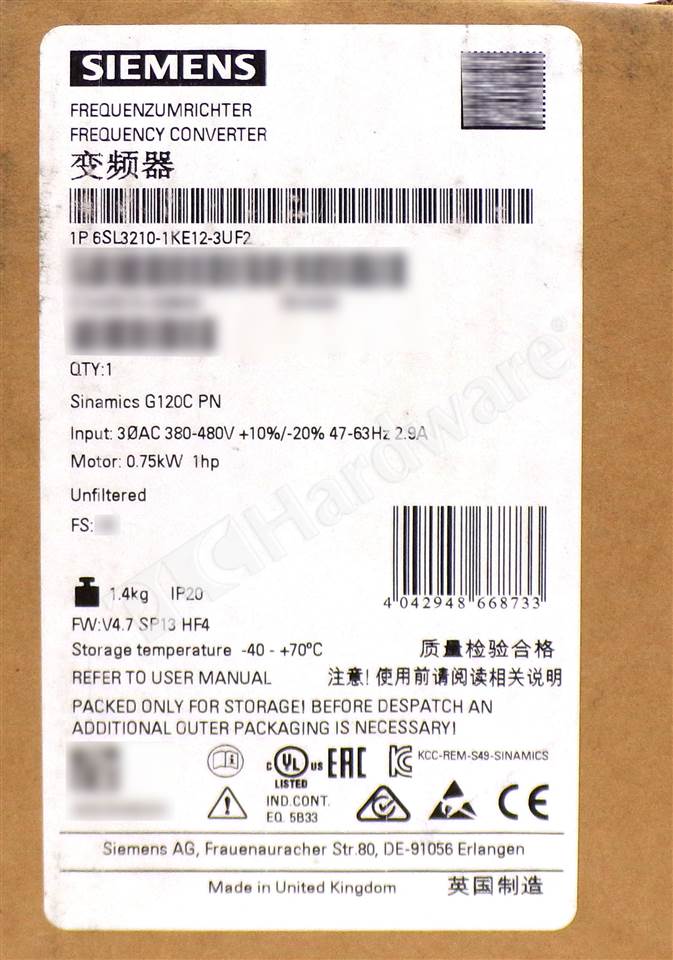 6SL3210-1KE12-3UF2 1