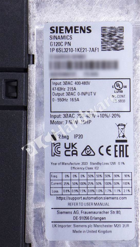6SL3210-1KE21-7AF1 7