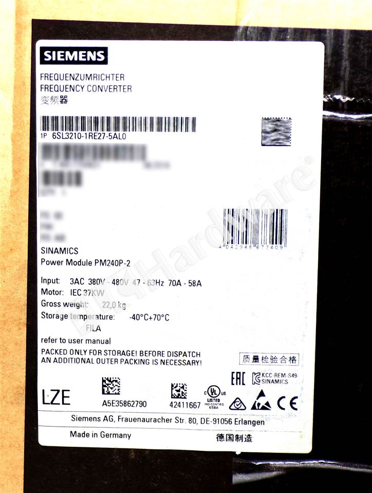 6SL3210-1RE27-5AL0 3
