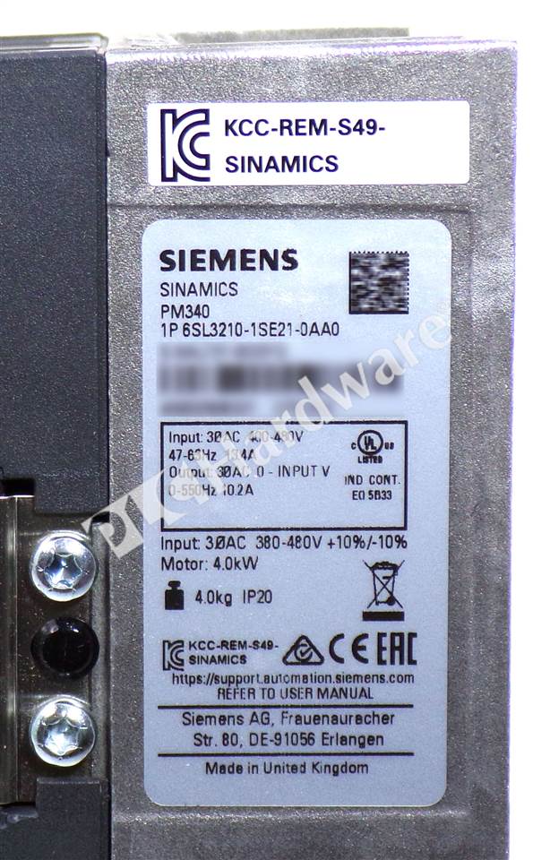 6SL3210-1SE21-0AA0 7