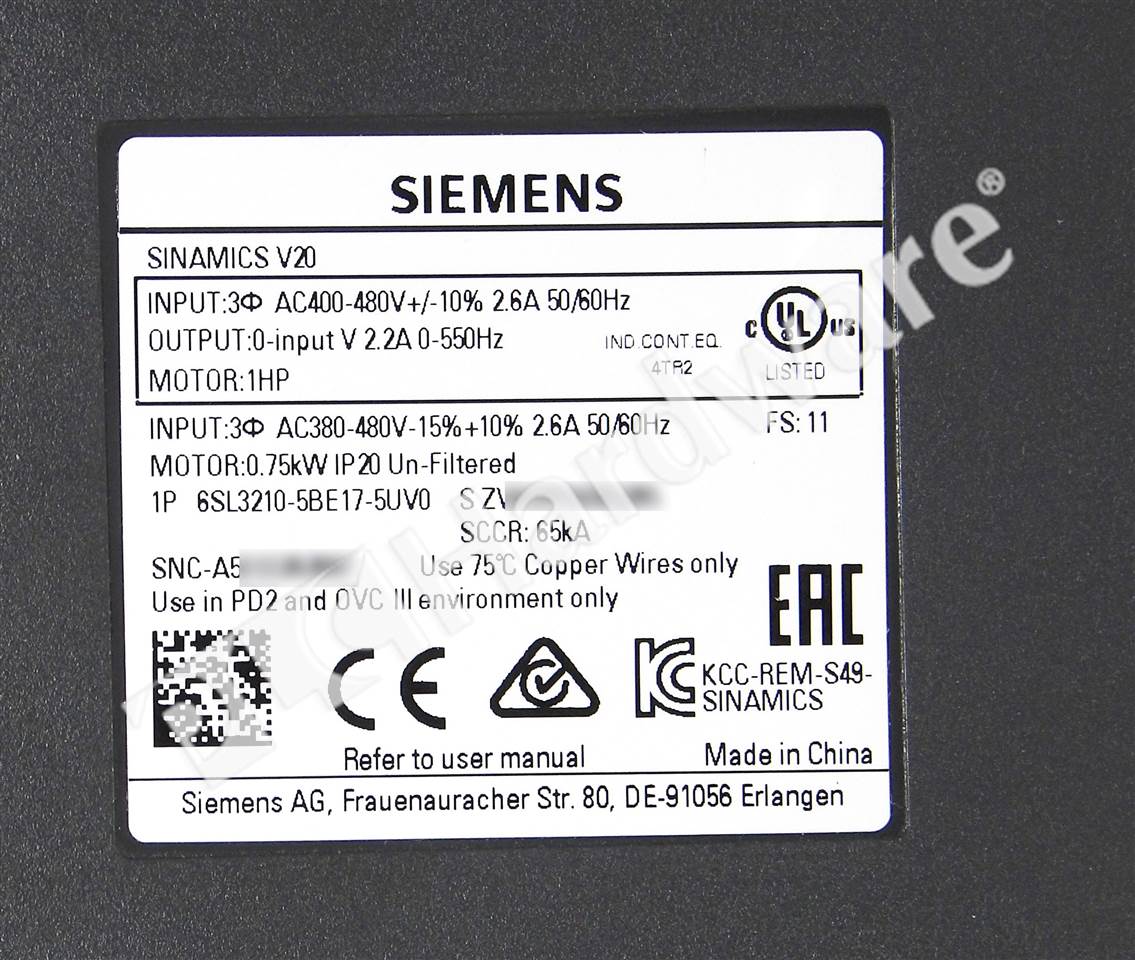6SL3210-5BE17-5UV0 6