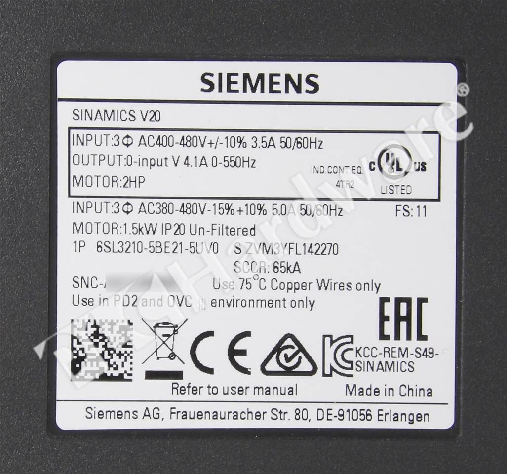 6SL3210-5BE21-5UV0 5