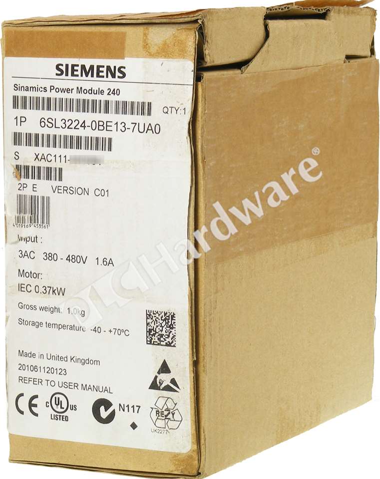 New Siemens 6SL3224-0BE13-7UA0 6SL3 224-0BE13-7UA0 SINAMICS G120 Power Module