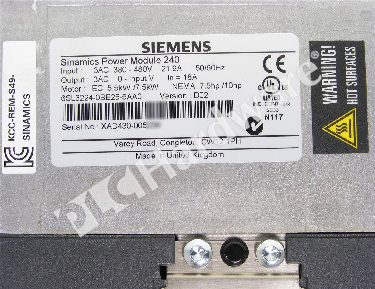 6SL3224-0BE25-5AA0 8