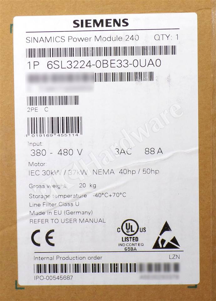 6SL3224-0BE33-0UA0 8