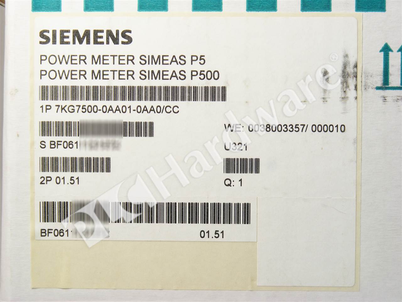 CC Power Meter Siemens Simeas P500 7KG7500-0AA01-0AA0 