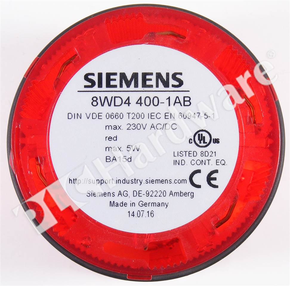 Siemens 8WD4 400-1AB Spia Luminosa Rossa - Modulo Led Segnalazione 24V